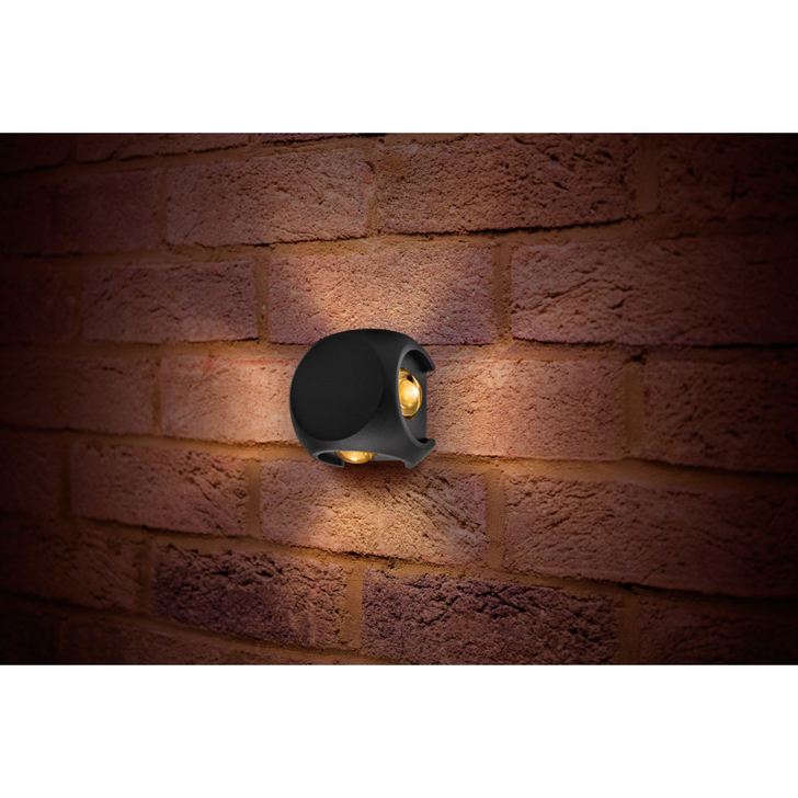 Integral Led Grey 4 Way Exterior Wall Light - IP54 - 3000K