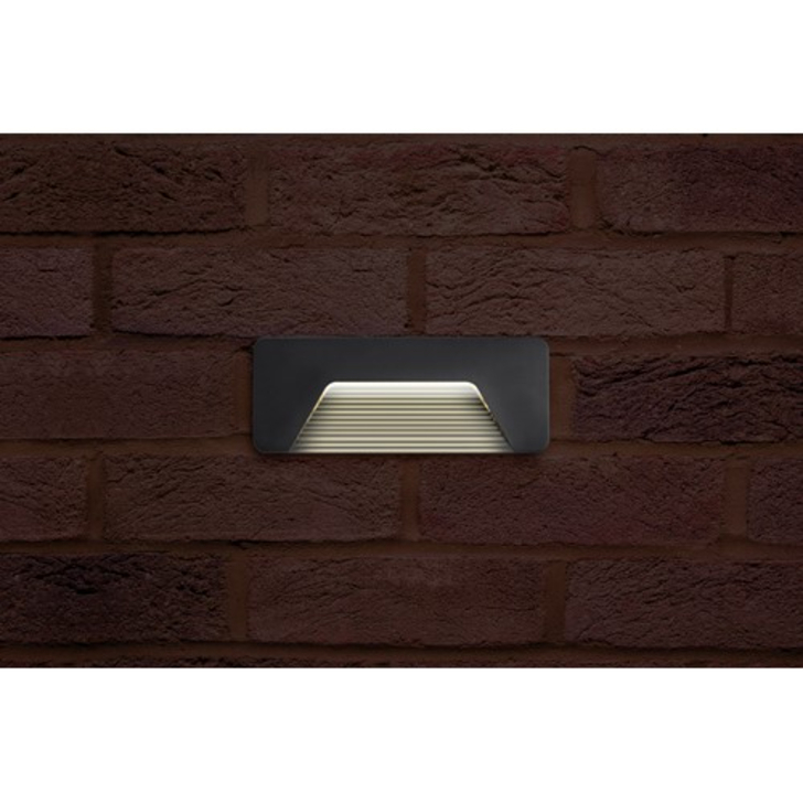 Integral Led Grey Surface Mount Pathlux Led Brick Light - IP65 - 3000K