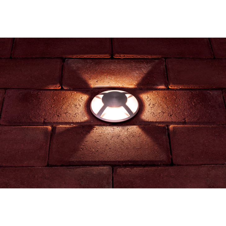 Integral Led Stainless Steel Pathlux Inground 3 Way Exterior Recessed Light - IP65 - 3000K