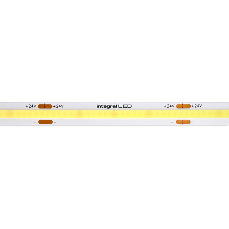 Integral Premium Functional Splash Proof 6500K 9 Watt Per Metre 8MM Daylight 5 Metre Roll Led Strip - 24V - IP65