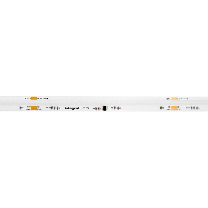 Integral RGB Premium Splash Proof Digital Chasing 10W Per Metre Colour Change Led Strip 10MM 30 Metre Roll - 24V - IP65