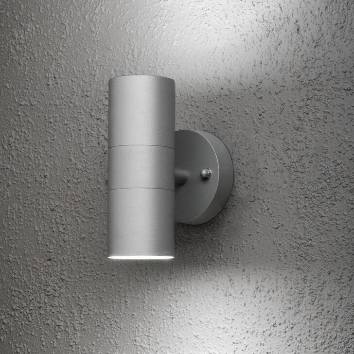 Konstsmide Modena Grey Up And Down Exterior Wall Light