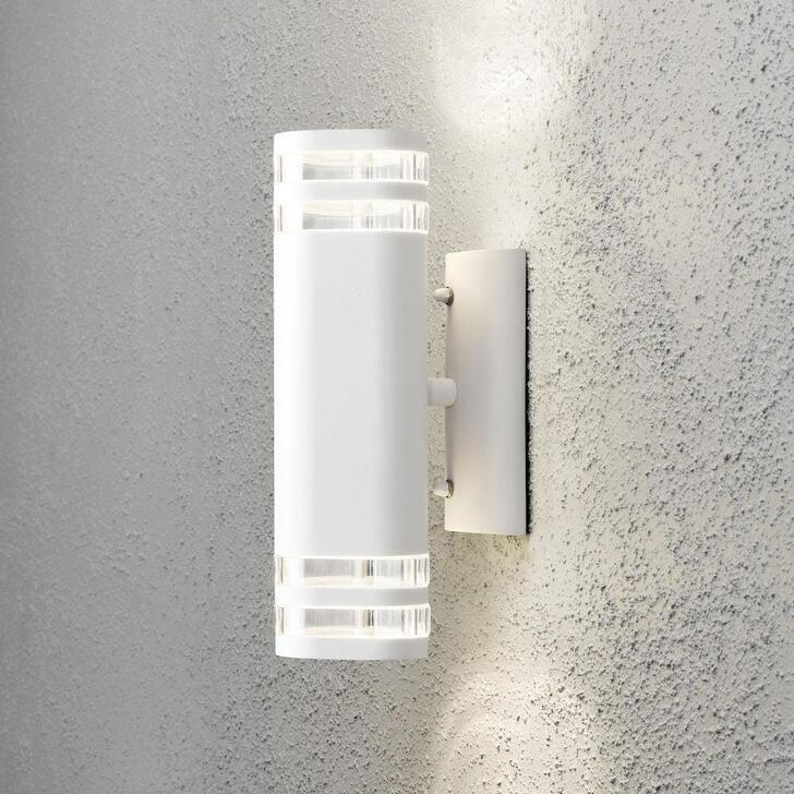 Konstsmide Modena Matt White Up And Down Exterior Light