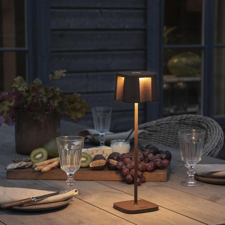 Konstsmide Nice Rust Usb Portable Outdoor Table Lamp - IP54 - 2700K/3000K