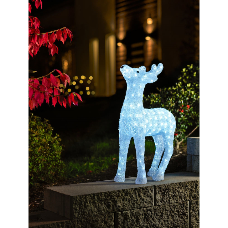 Konstsmide Outdoor Reindeer 60cm In White Complete With Transformer