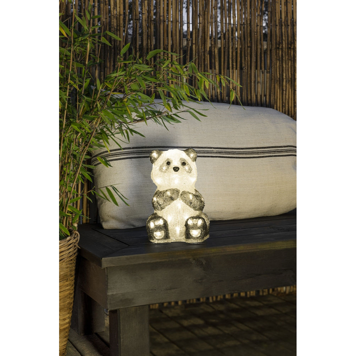 Konstsmide Outdoor Sitting Panda In Warm White Complete With Transformer