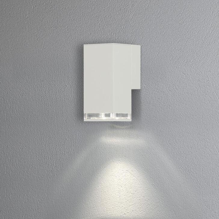 Konstsmide Pollux Matt White Downward Exterior Wall Light