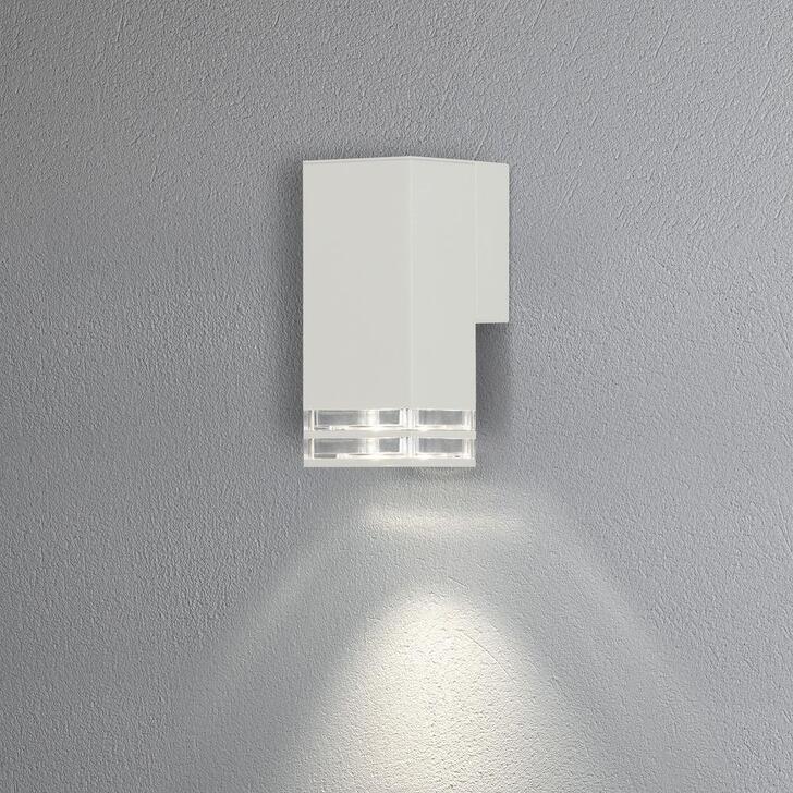 Konstsmide Pollux Matt White Downward Exterior Wall Light