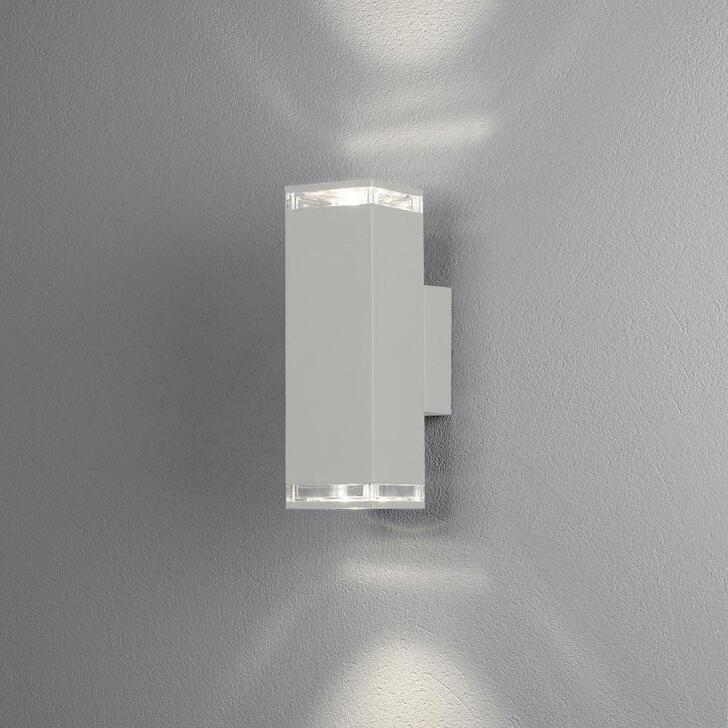 Konstsmide Pollux Matt White Up And Down Exterior Wall Light