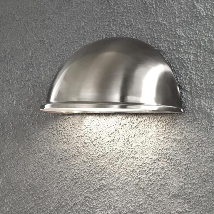 Konstsmide Torino Large Stainless Steel Exterior Wall Light