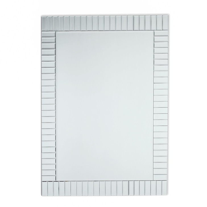 Laura Ashley LA3503866-Q Capri Large Rectangular Mirror With Bevelled Detail Edging