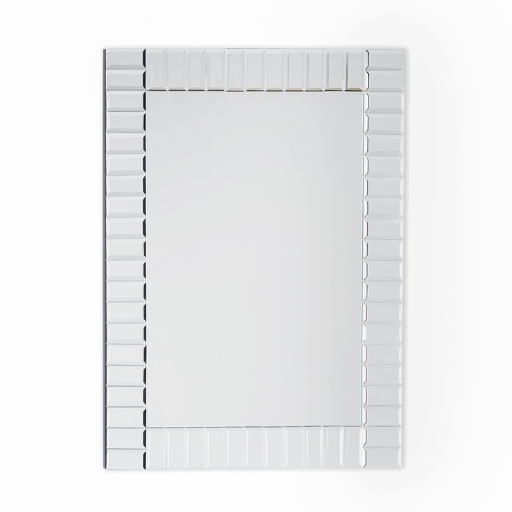 Laura Ashley LA3535494-Q Capri Small Rectangular Mirror With Bevelled Detail Edging