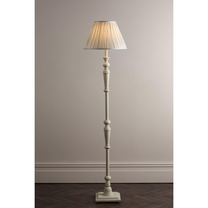 Laura Ashley LA3552739-Q Tate Matt White Floor Lamp - Base Only