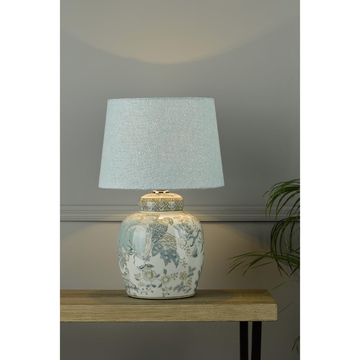 Laura Ashley LA3742516-Q Elizabeth Hand Painted Ceramic Table Lamp - Base Only