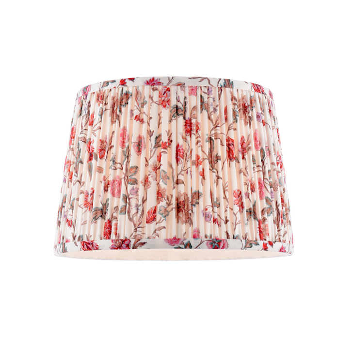 Laura Ashley Lingmell Trail Cream Cotton Tapered Drum Shade 30cm/12 inch