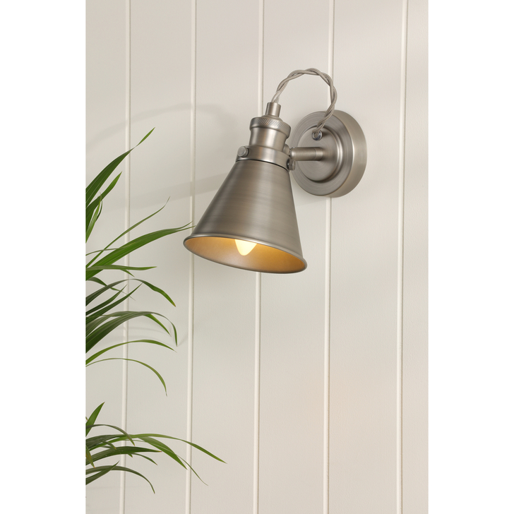 Laura Ashley Rufus Single Spotlight Industrial Nickel