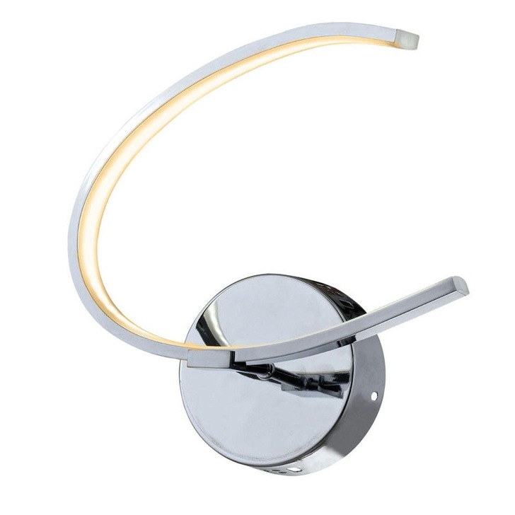 Layla Polished Chrome Led Right Facing Wall Light - 3000K