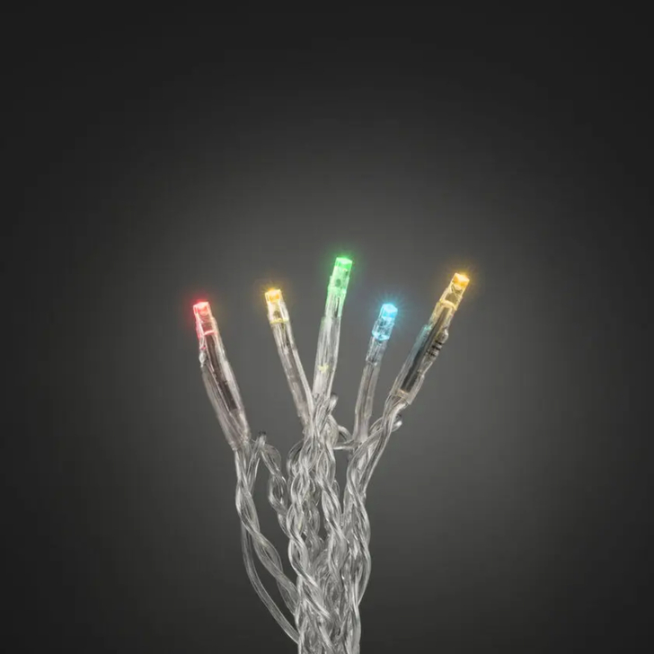 Light Set 100 Multi Colour Led Transparent Wire Indoor IP20
