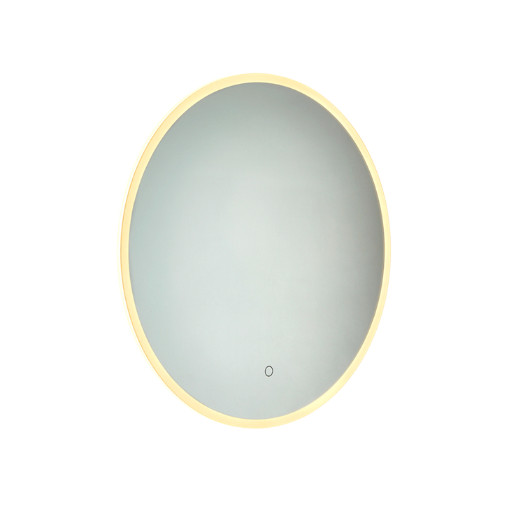 Lustro CCT Round Bathroom Mirror Light With Touch Button & Demister