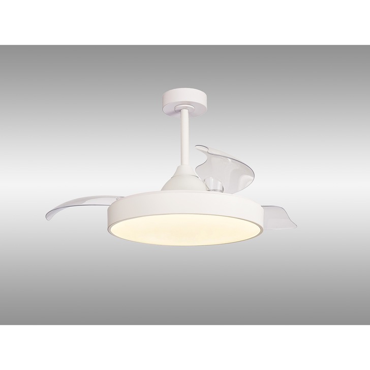 Mantra Alaska 60W White Led Ceiling Fan Light Controllably Via Remote Or App - 2700K - 5000K