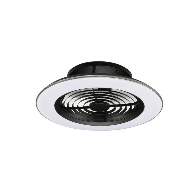 Mantra Alisio Black LED Ceiling Light With Built-In Reversible Fan C/W Remote Control