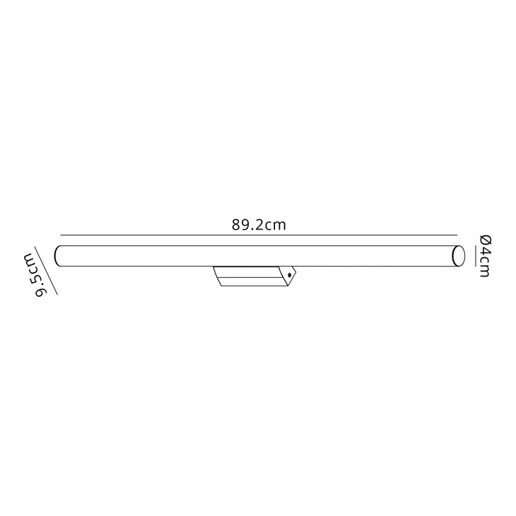 Mantra Antiga 18W Gold Vertical Led Bathroom Wall Light - IP44 - 4000K