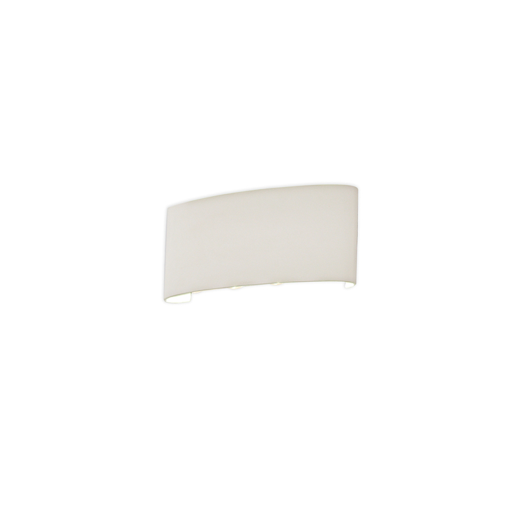 Mantra Arcs Large Sleek White Up And Down Flush Exterior Wall Light - IP54 - 3000K