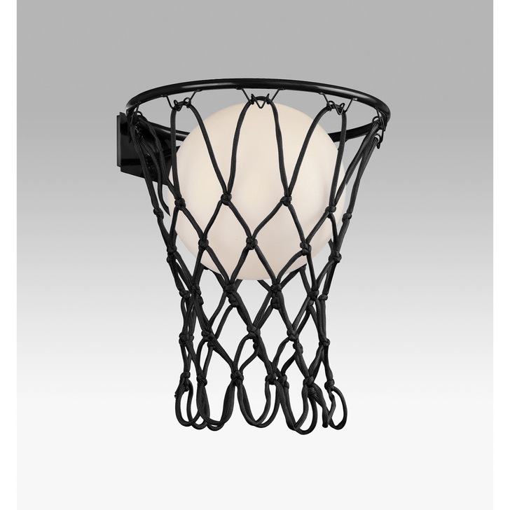 Mantra Basketball Wall Light Matt Black