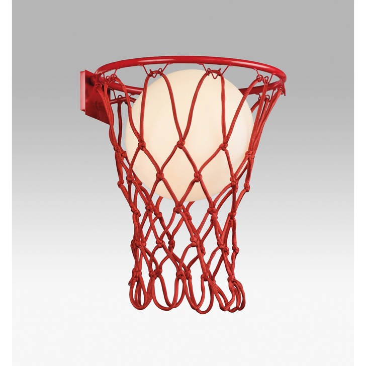 Mantra Basketball Wall Light Matt Red