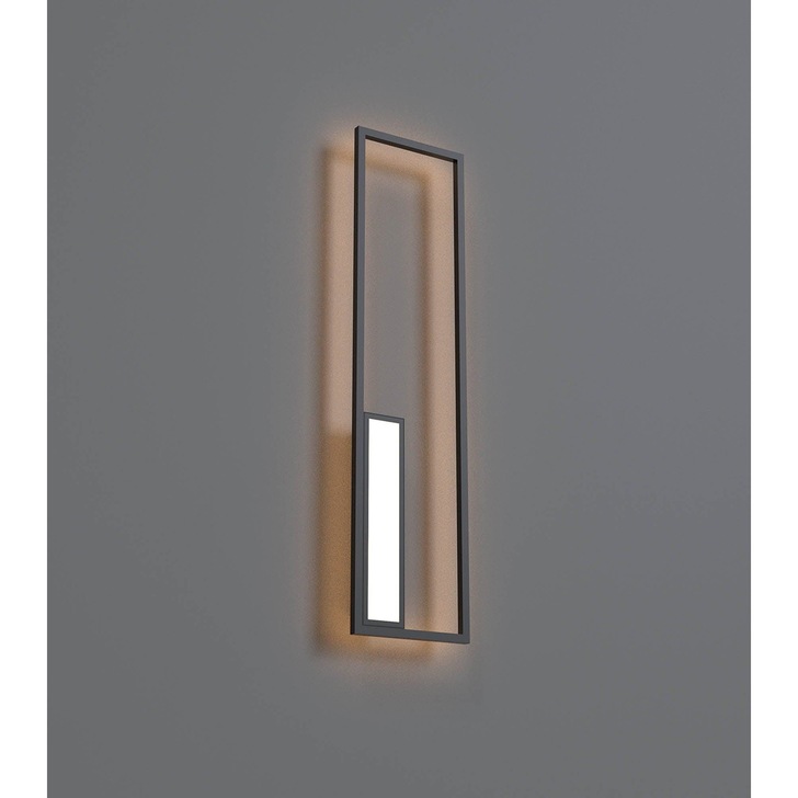 Mantra Boutique Large LED Rectangular Wall Light Black - 3000K