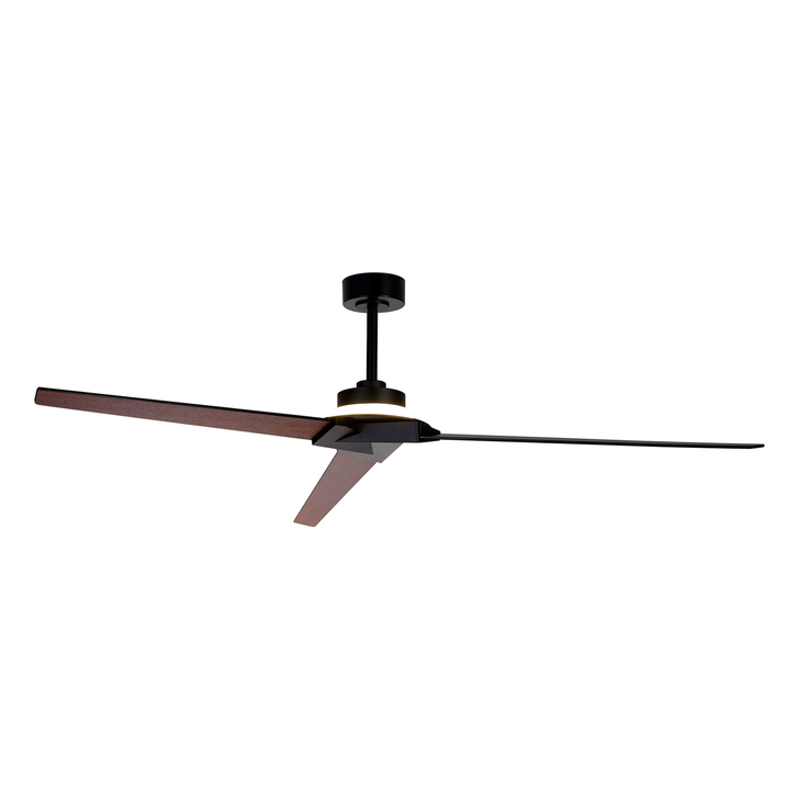 Mantra Brisa Black And Wood Led Ceiling Fan Light Complete With Remote Control - 2700-5000K - IP44