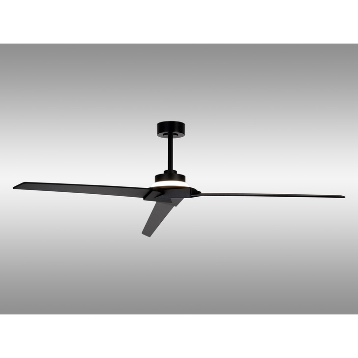 Mantra Brisa Black Led Ceiling Fan Light Complete With Remote Control - 2700-5000K - IP44