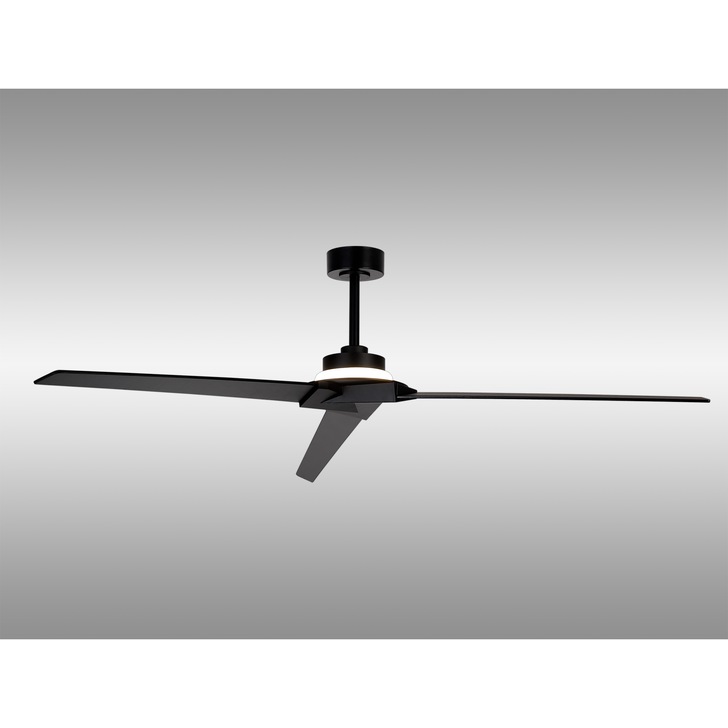 Mantra Brisa Black Mini IP44 Led Ceiling Fan Light Controllably Via Remote - 2700K - 5000K