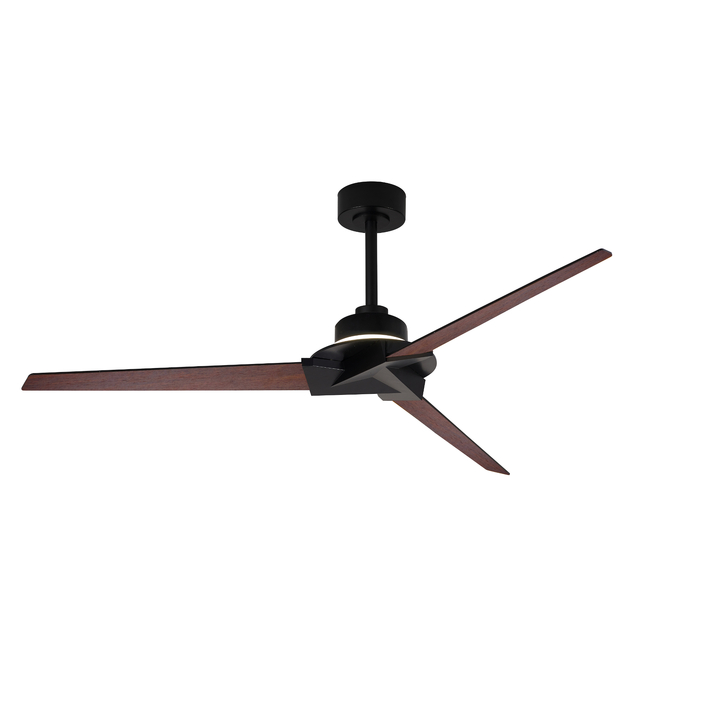 Mantra Brisa Black/Wood Mini IP44 Led Ceiling Fan Light Controllably Via Remote - 2700K - 5000K