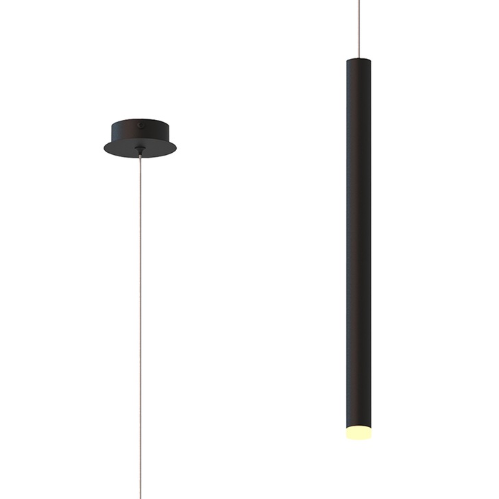 Mantra Cala Single LED Pendant Sand Black