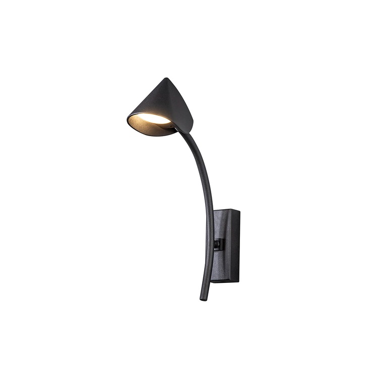 Mantra Capuccina Single LED Wall Light Black - 3000K