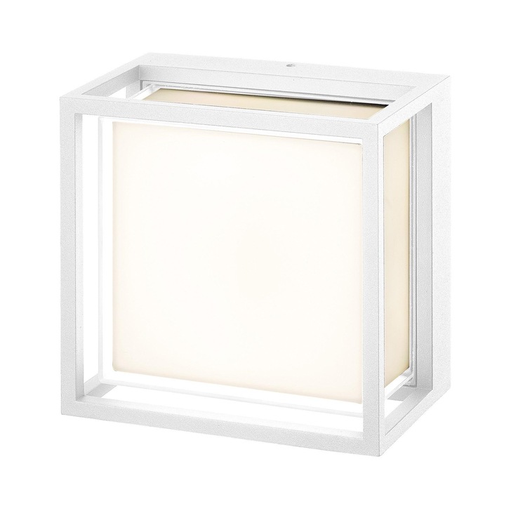 Mantra Chamonix Square LED Exterior Wall Light White - 3000K, IP65