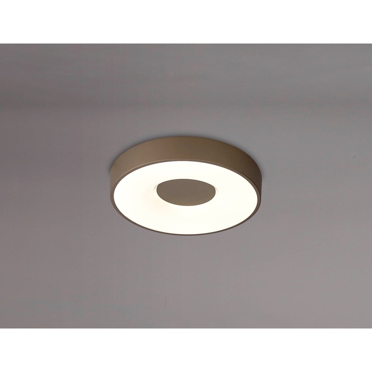 Mantra Coin 56W LED Round Ceiling Light Sand Brown