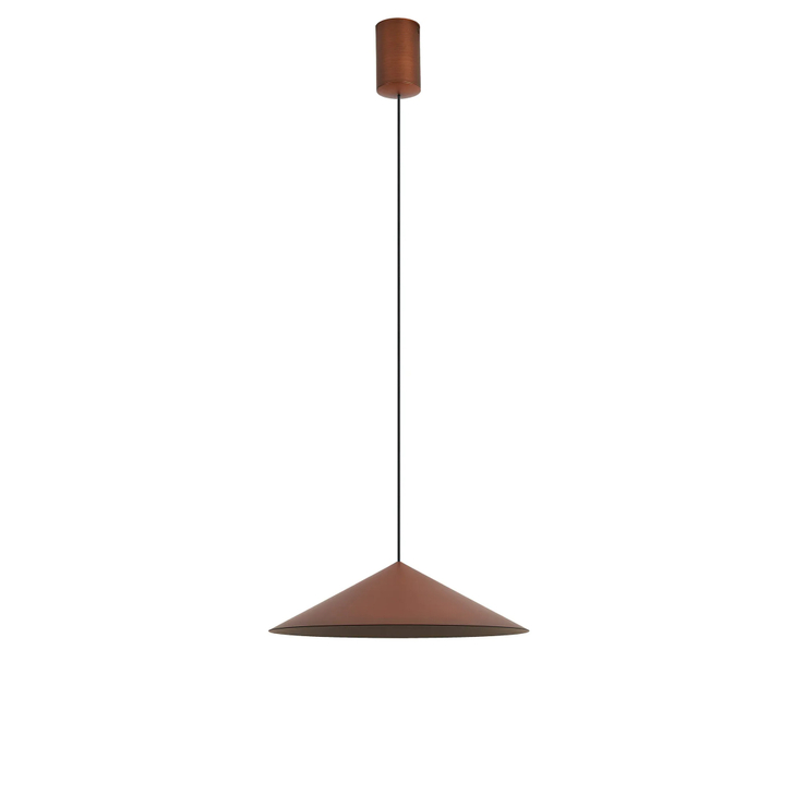 Mantra Cono 30cm Copper Finish Metal Single Led Pendant Light - 3000K