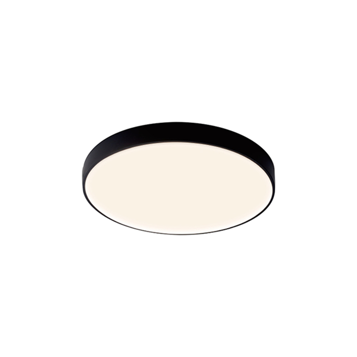Mantra Cumbuco II 50CM Round Black Flush Led Bulkhead Light - CCT SWITCHABLE 2700K/3300K/4000K