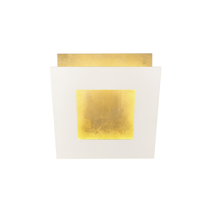 Mantra Dalia White And Gold Square Medium Led Wall Light - M8115 - 3000K