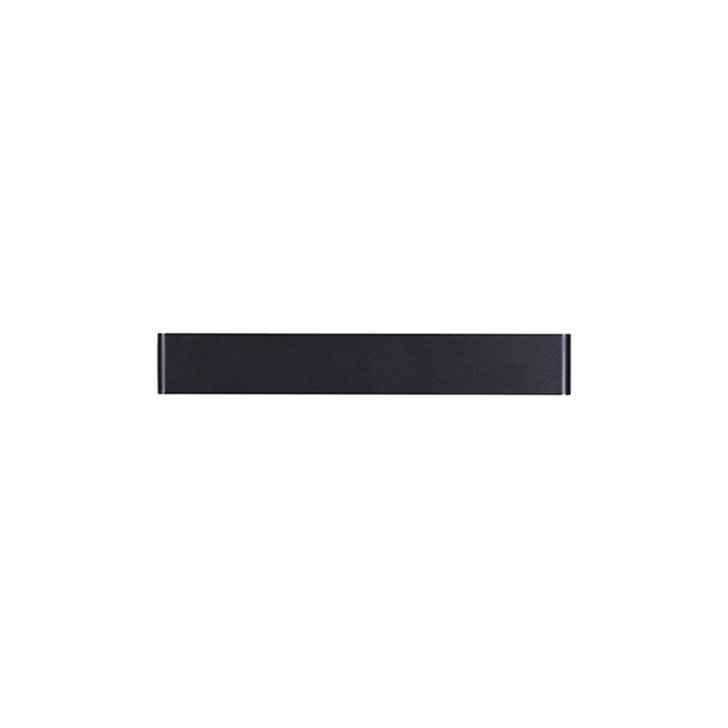 Mantra Egeo 14W Slim Linear Horizontal Black Led Wall Light - 3000K