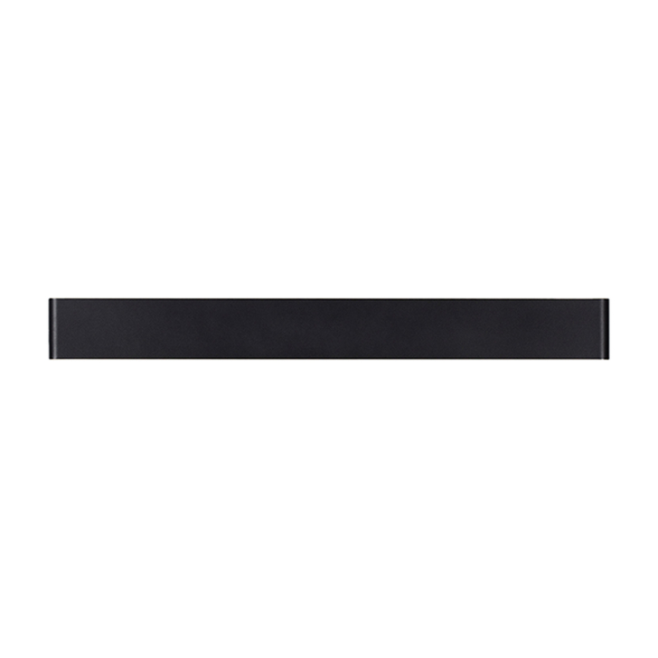 Mantra Egeo Large 20W Slim Linear Horizontal Black Led Wall Light - 2700K