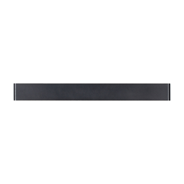 Mantra Egeo Large 20W Slim Linear Horizontal Black Led Wall Light - 3000K