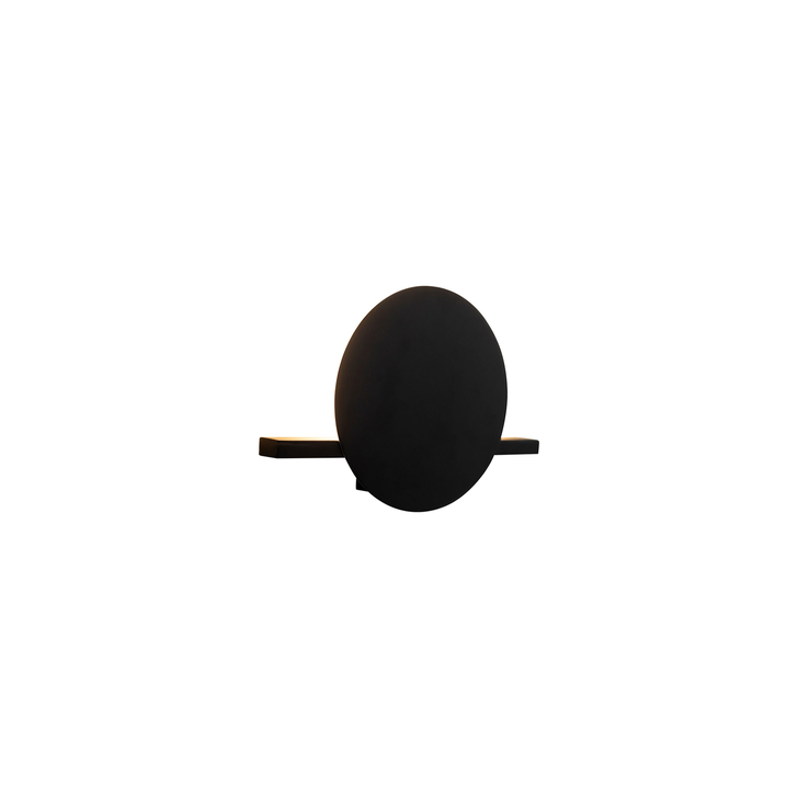 Mantra Eris Black Circular Backlight Led Wall Light - 3000K