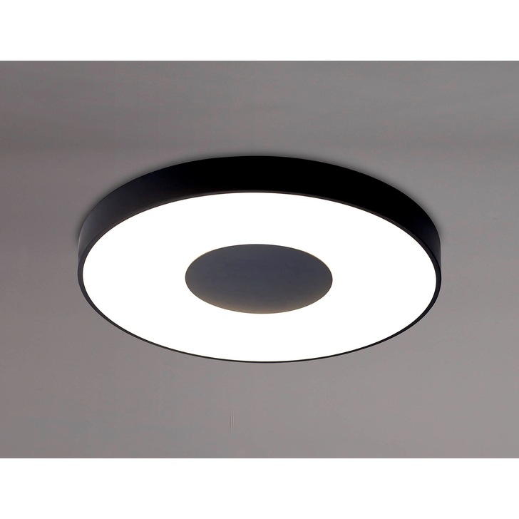 Mantra Extra Large Coin 100W LED Round Ceiling Light Black