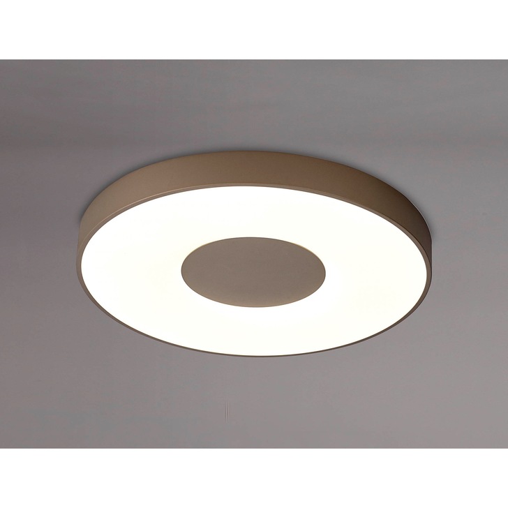 Mantra Extra Large Coin 100W LED Round Ceiling Light Sand Brown