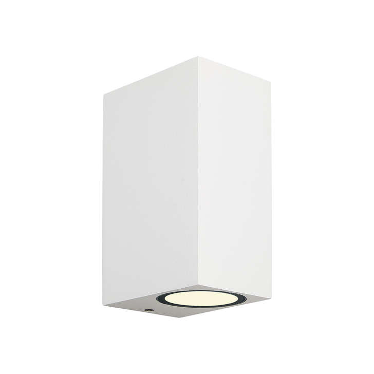 Mantra Fusion M6515 Kandanchu White Square Twin Exterior Wall Light