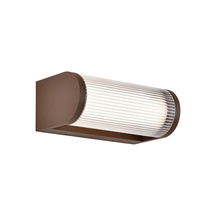 Mantra Gant Rust Brown Finish Led Exterior Wall Light - IP65 - 3000K