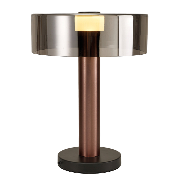 Mantra Gin 1 Light Large Rose Gold Table Lamp